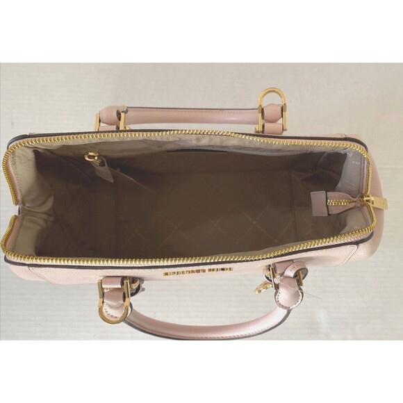 New Michael Kors Charlotte Large Satchel Leather Powder Blush - Picture 6 of 7